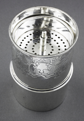 Rare Victorian Silver Coffee Percolator - Walter Morisse